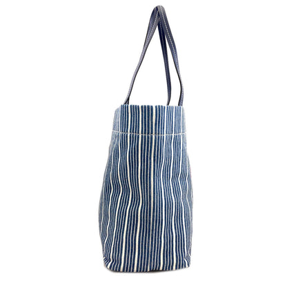 Miu Miu Striped Tote Denim — view 3