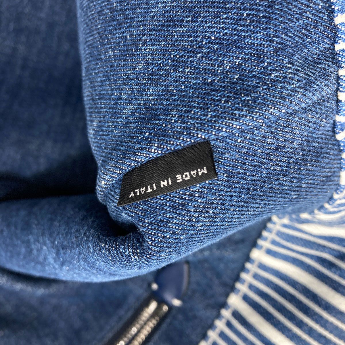 Miu Miu Striped Tote Denim — view 7