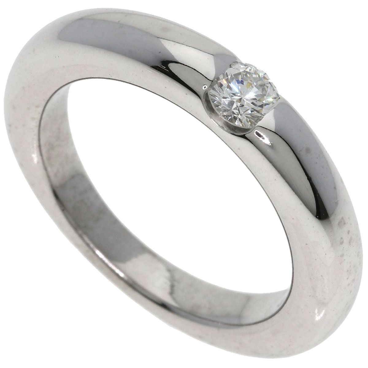 Cartier Ellipse Diamond 53 Ring 18k White Gold
