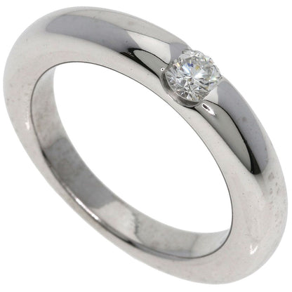 Cartier Ellipse Diamond 53 Ring 18k White Gold