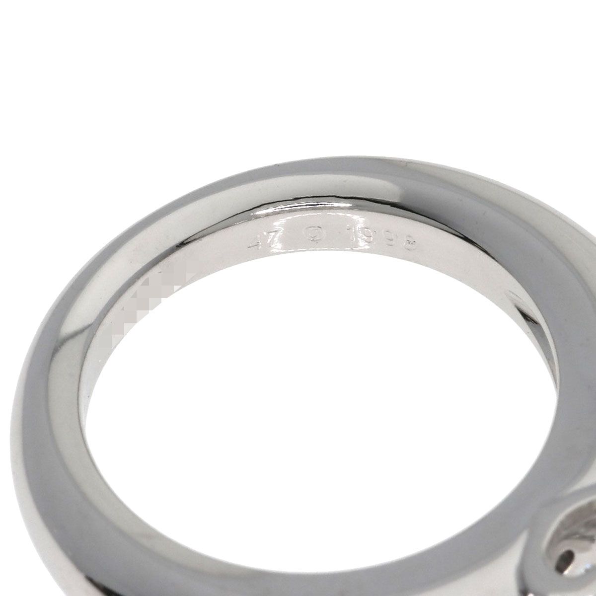 Cartier C de Cartier Solitaire Diamond 47 Ring 18k White Gold — view 6