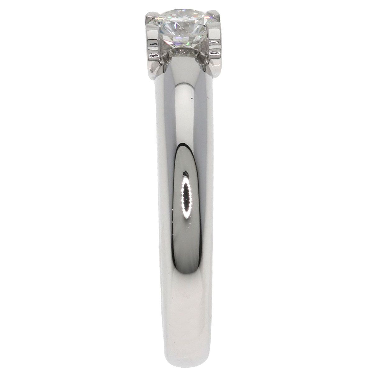 Cartier C de Cartier Solitaire Diamond 47 Ring 18k White Gold — view 3