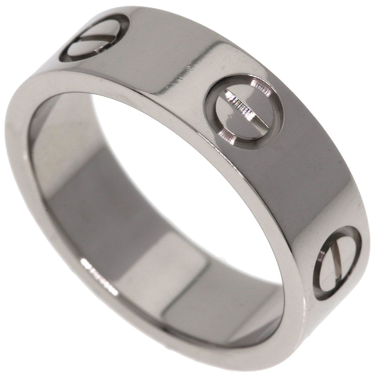 Cartier Love Ring 50 18k White Gold