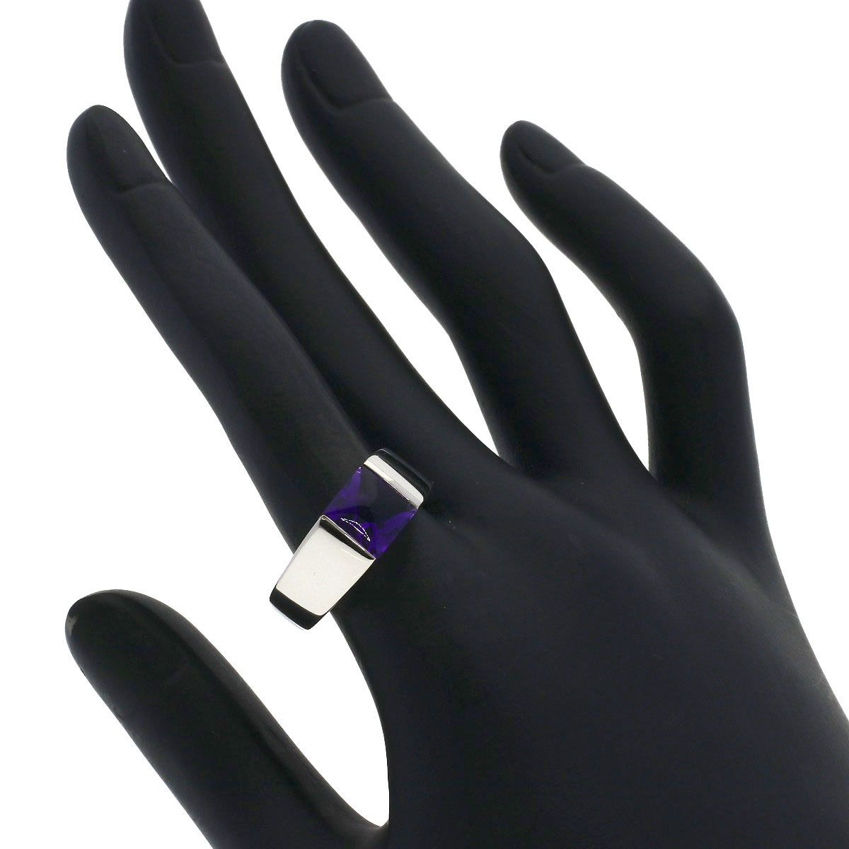 Cartier Tank Ring 58 18k White Gold — view 7