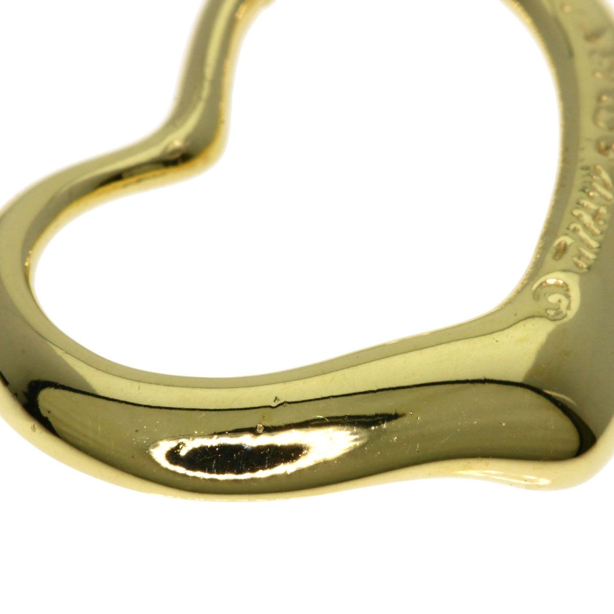 Tiffany & Co Open Heart Pendant Top 18k Yellow Gold — view 4