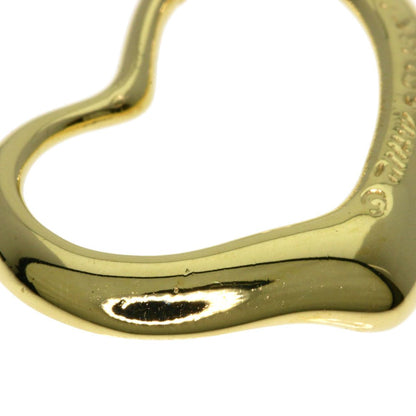 Tiffany & Co Open Heart Pendant Top 18k Yellow Gold — view 4