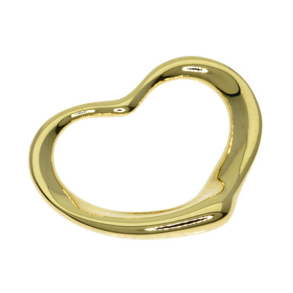Tiffany & Co Open Heart Pendant Top 18k Yellow Gold