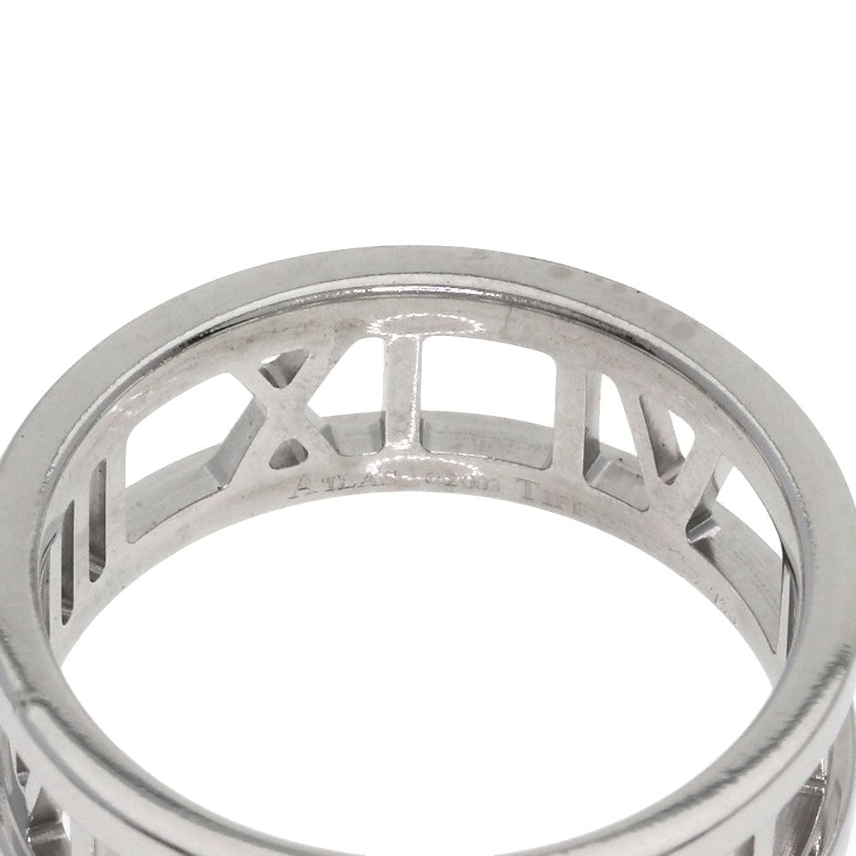 Tiffany & Co Open Atlas Ring 18k White Gold — view 9