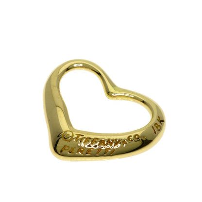 Tiffany & Co Open Heart Pendant Top 18k Yellow Gold — view 2