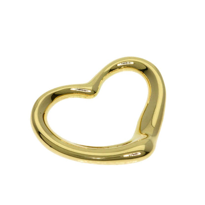 Tiffany & Co Open Heart Pendant Top 18k Yellow Gold