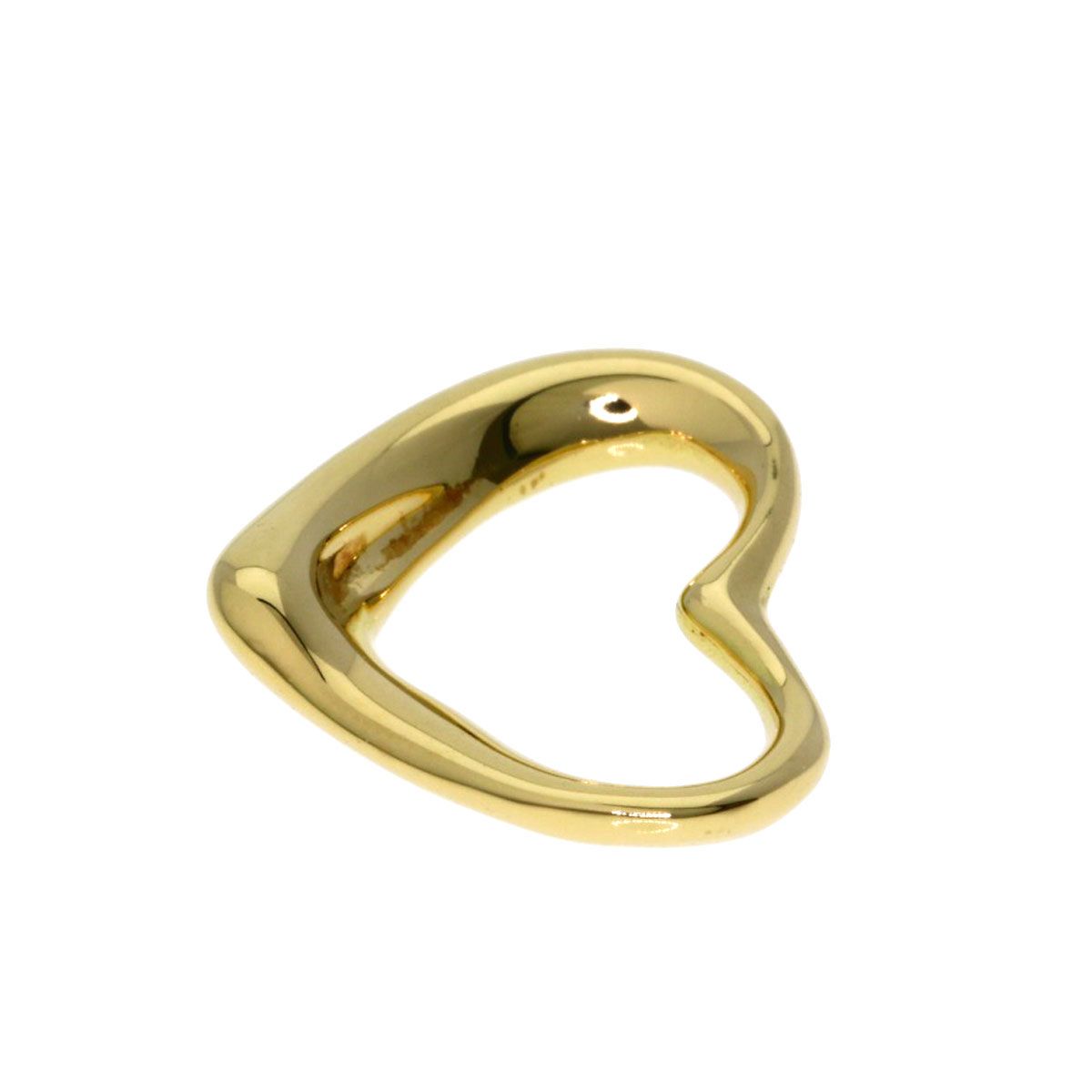 Tiffany & Co Open Heart Pendant Top 18k Yellow Gold — view 3