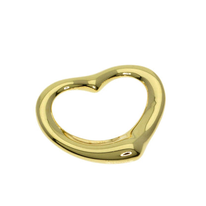 Tiffany & Co Open Heart Pendant Top 18k Yellow Gold