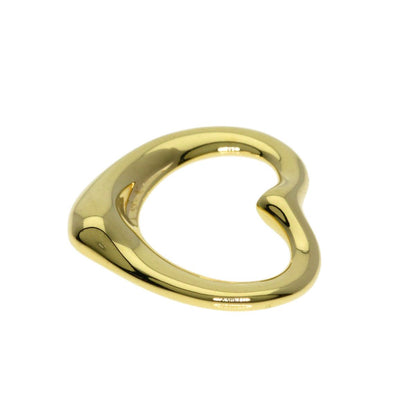 Tiffany & Co Open Heart Pendant Top 18k Yellow Gold — view 3