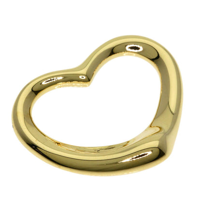 Tiffany & Co Open Heart Pendant Top 18k Yellow Gold