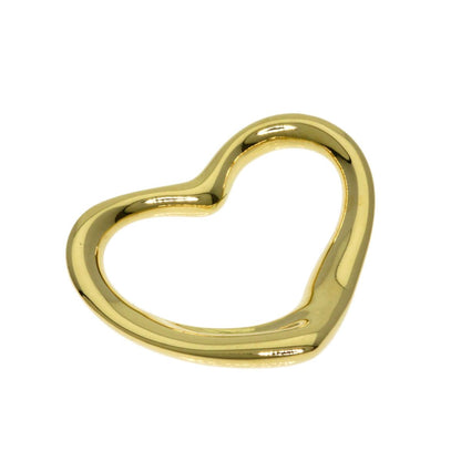 Tiffany & Co Open Heart Pendant Top 18k Yellow Gold