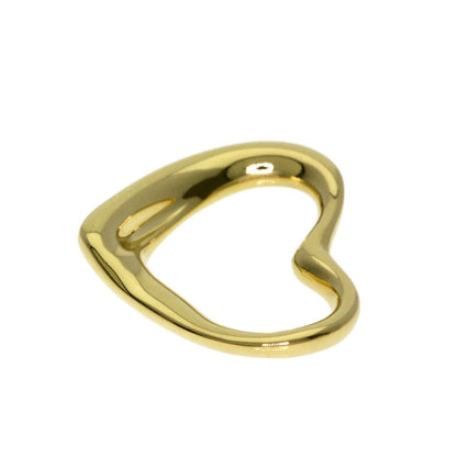 Tiffany & Co Open Heart Pendant Top 18k Yellow Gold — view 3
