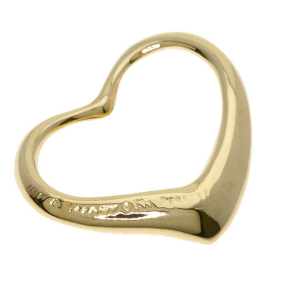 Tiffany & Co Open Heart Pendant Top 18k Yellow Gold — view 2