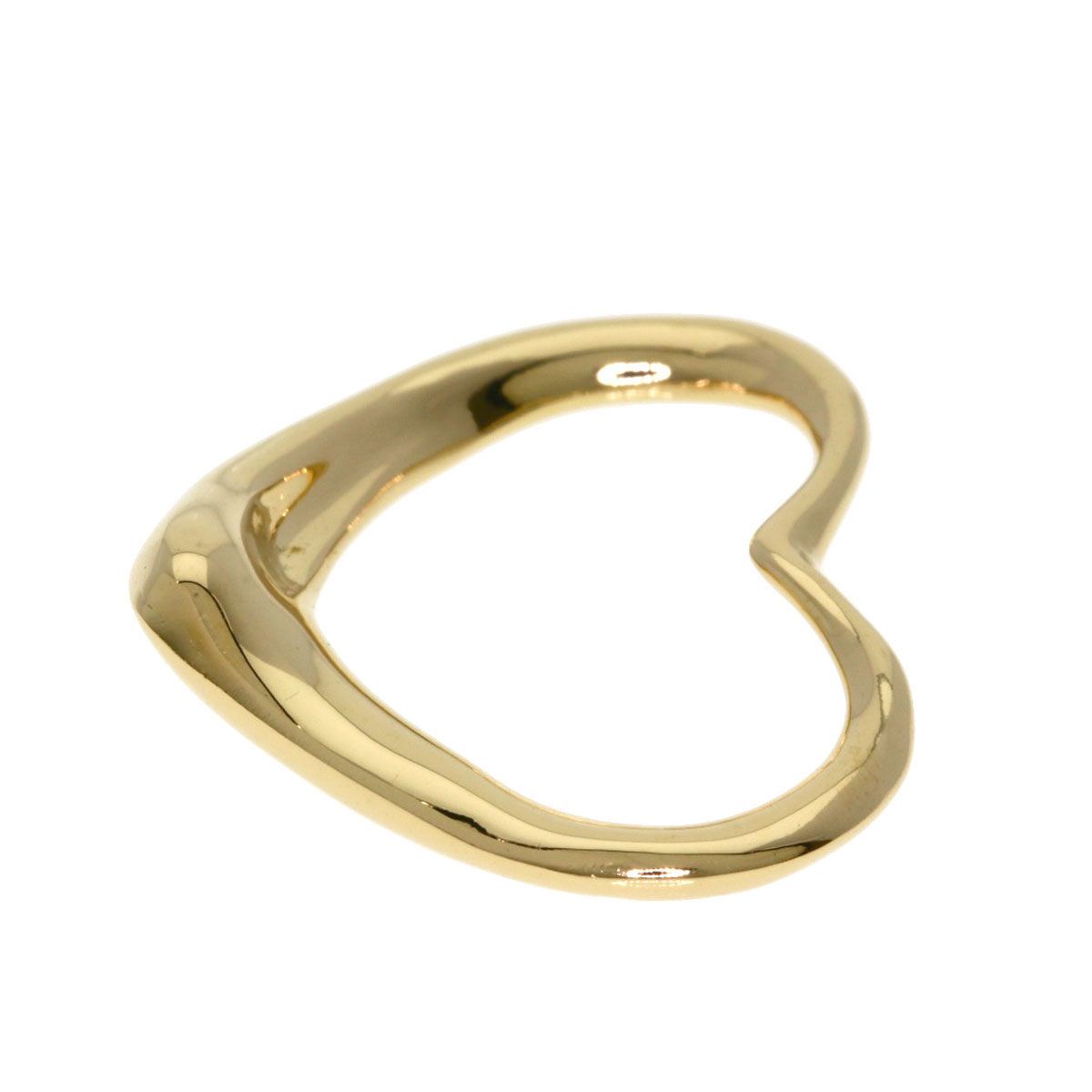 Tiffany & Co Open Heart Pendant Top 18k Yellow Gold — view 3