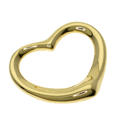Tiffany & Co Open Heart Pendant Top 18k Yellow Gold