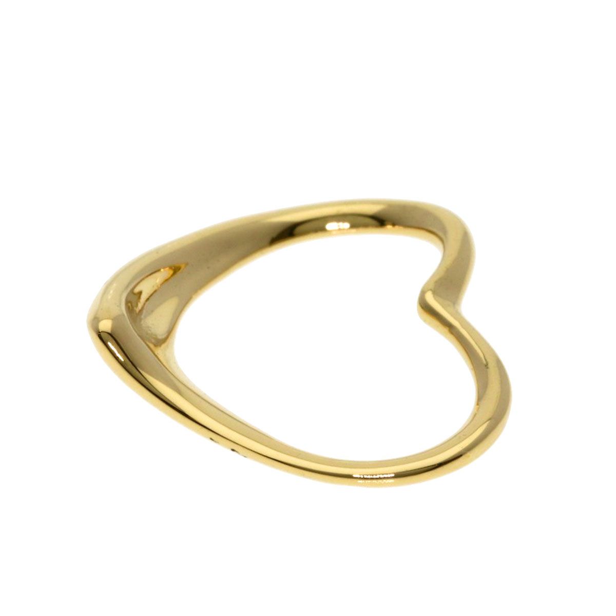 Tiffany & Co Open Heart Pendant Top 18k Yellow Gold — view 3