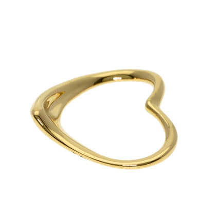 Tiffany & Co Open Heart Pendant Top 18k Yellow Gold — view 3