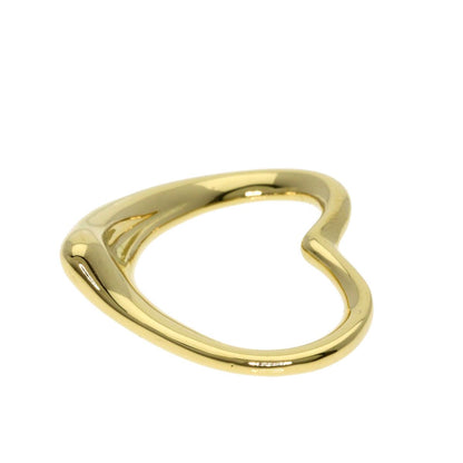 Tiffany & Co Open Heart Pendant Top 18k Yellow Gold — view 3
