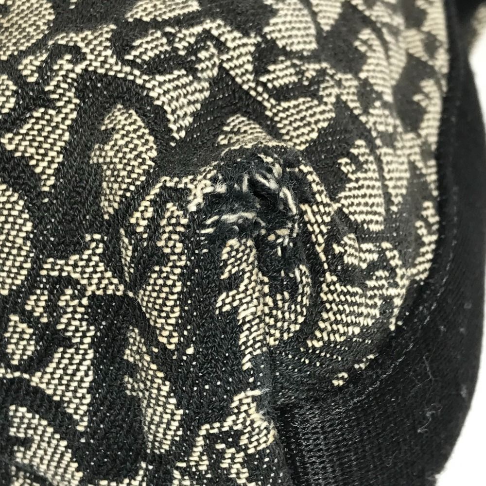 Dior Shoulder Bag Trotter Logo Leather Canvas Black — view 6