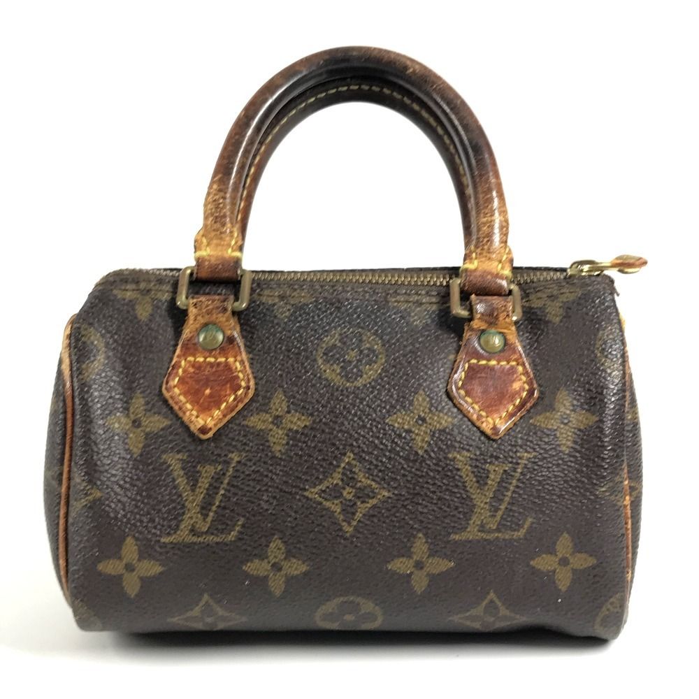Louis Vuitton Handbag Mini Speedy Monogram Canvas Brown