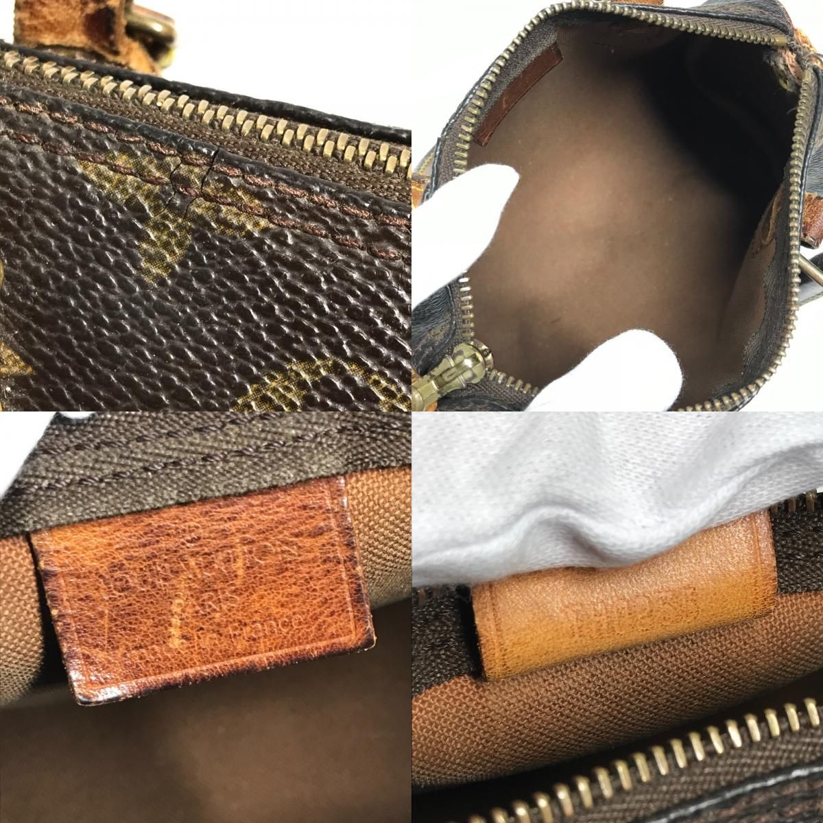 Louis Vuitton Handbag Mini Speedy Monogram Canvas Brown — view 8