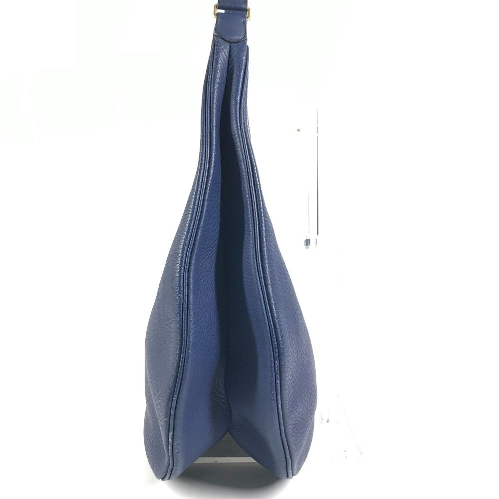 Hermes Shoulder Bag Gao Leather Blue — view 4