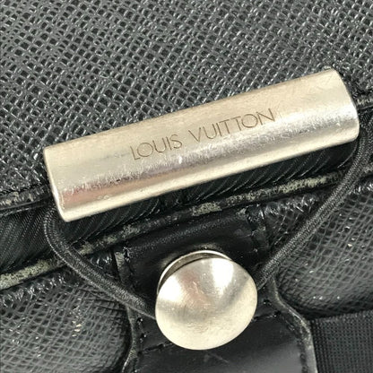 Louis Vuitton Shoulder Bag Victor Taiga Leather Noir Black — view 6