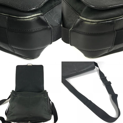 Louis Vuitton Shoulder Bag Victor Taiga Leather Noir Black — view 7