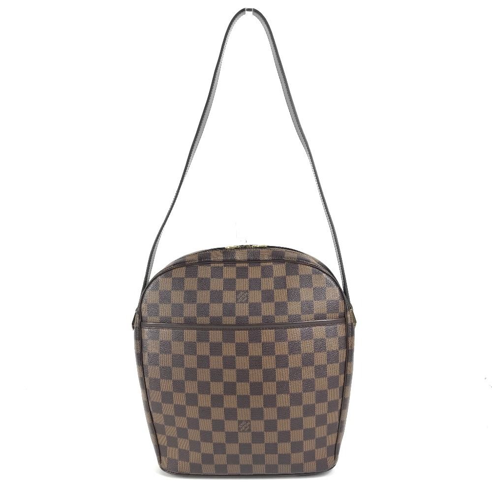 Louis Vuitton Shoulder Bag Ipanema GM Damier Canvas Ebene Brown