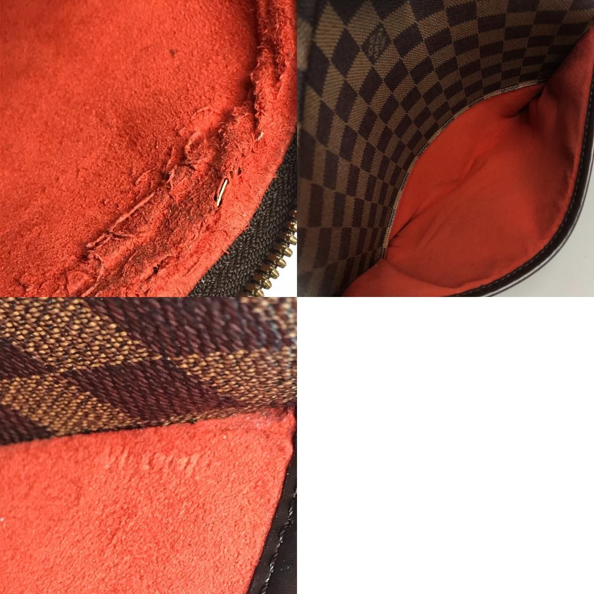 Louis Vuitton Shoulder Bag Ipanema GM Damier Canvas Ebene Brown — view 9
