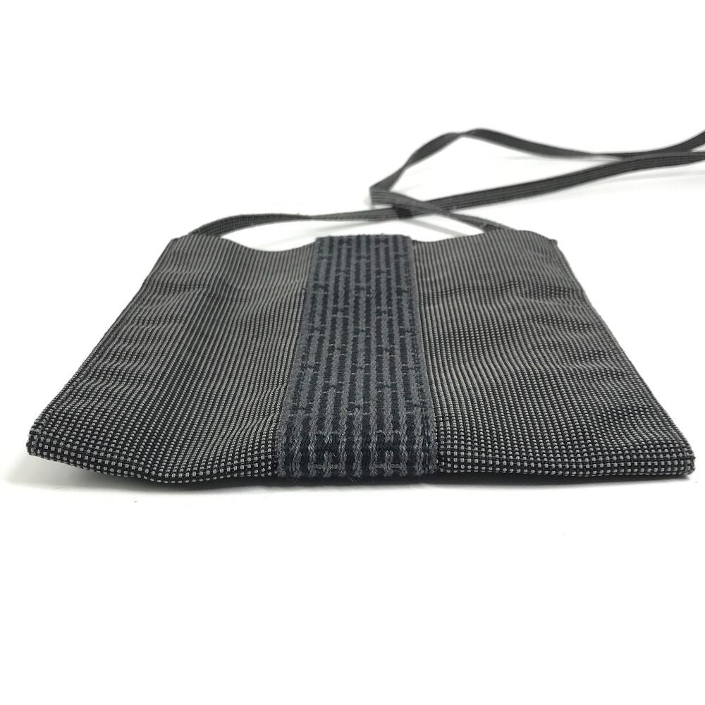 Hermes Shoulder Bag Logo Polyamide Gray — view 6