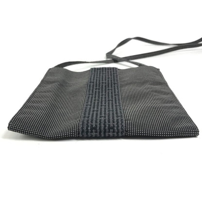 Hermes Shoulder Bag Logo Polyamide Gray — view 6