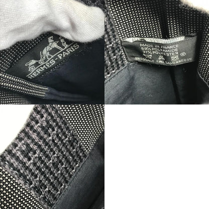 Hermes Shoulder Bag Logo Polyamide Gray — view 9