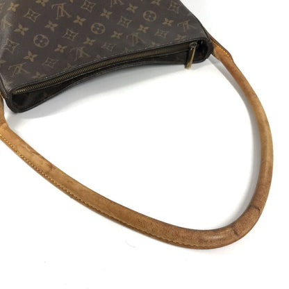 Louis Vuitton Shoulder Bag Looping GM Monogram Canvas Brown — view 5