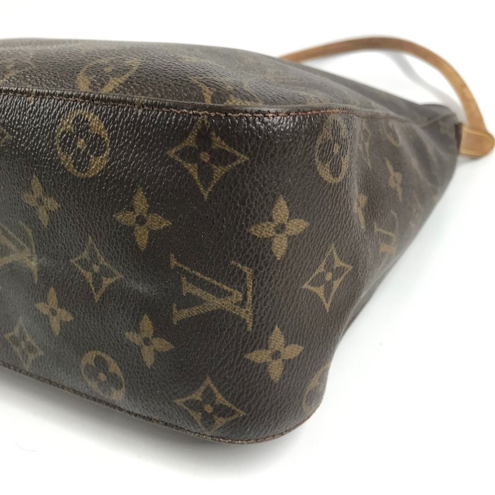 Louis Vuitton Shoulder Bag Looping GM Monogram Canvas Brown — view 7