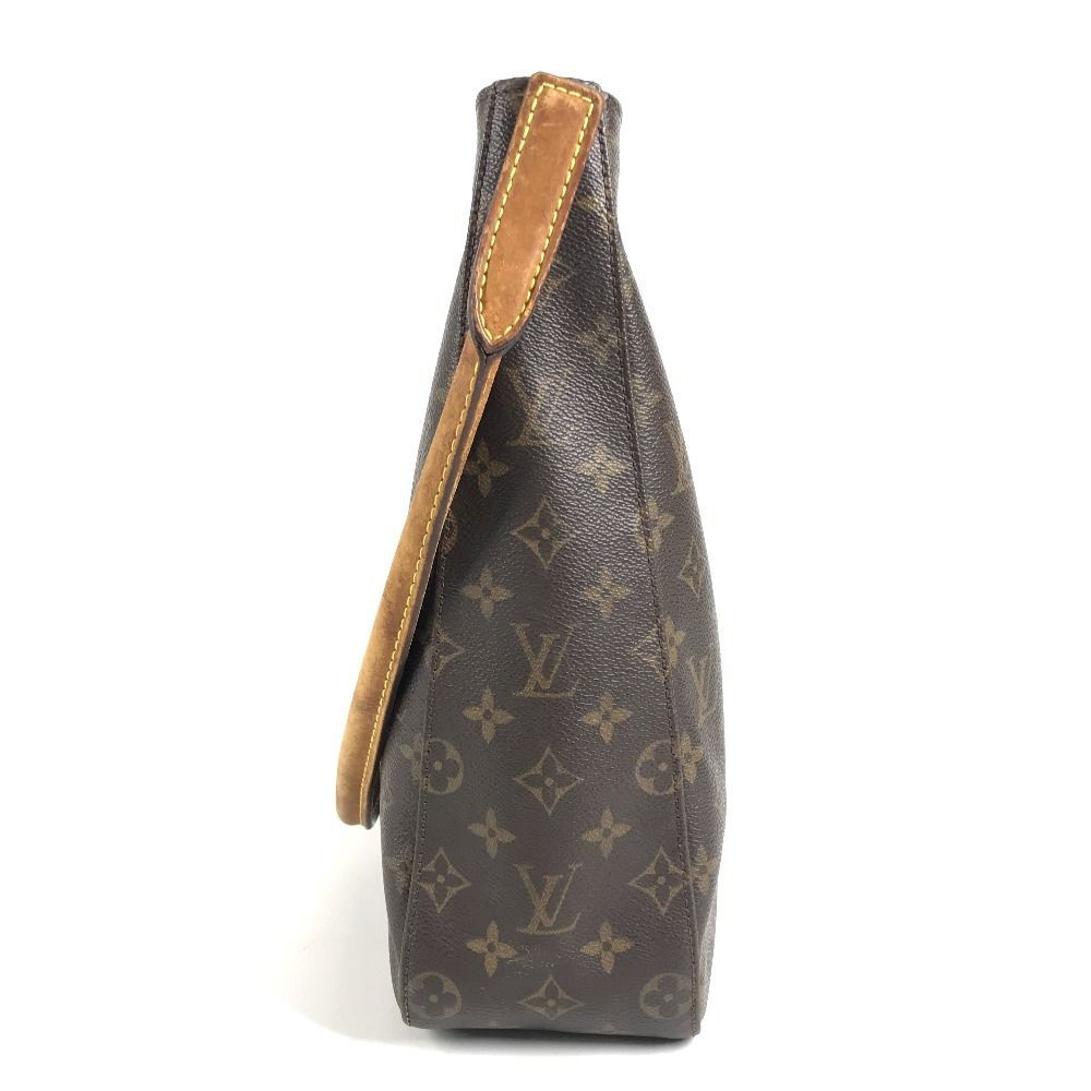 Louis Vuitton Shoulder Bag Looping GM Monogram Canvas Brown — view 4