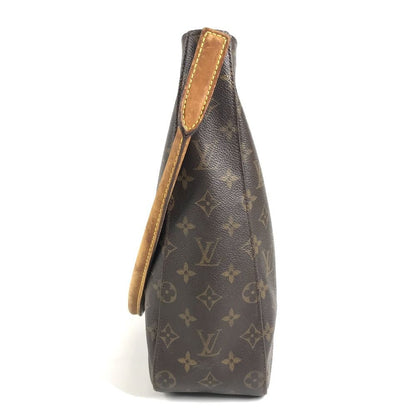 Louis Vuitton Shoulder Bag Looping GM Monogram Canvas Brown — view 4