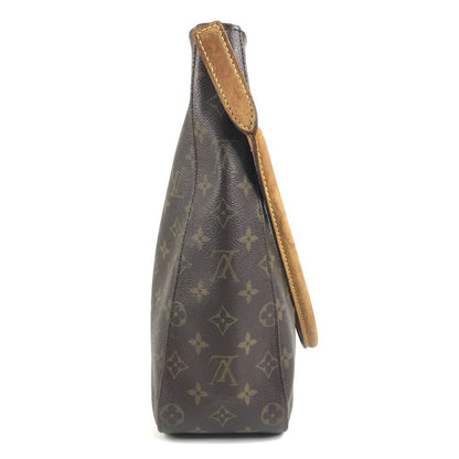 Louis Vuitton Shoulder Bag Looping GM Monogram Canvas Brown — view 3