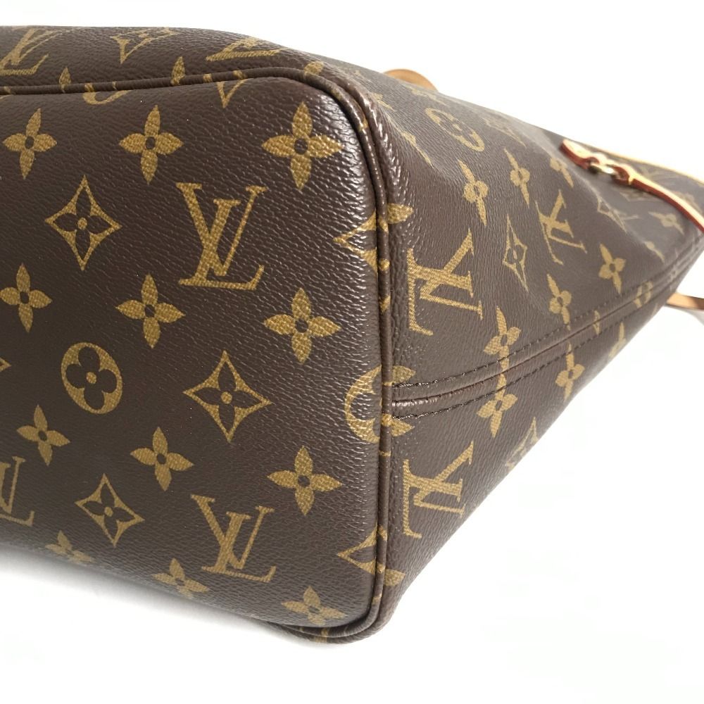 Louis Vuitton Shoulder Bag Neverfull MM Monogram Canvas Cerise Brown — view 6
