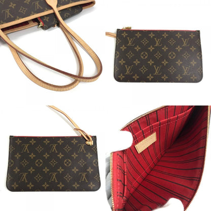 Louis Vuitton Shoulder Bag Neverfull MM Monogram Canvas Cerise Brown — view 8