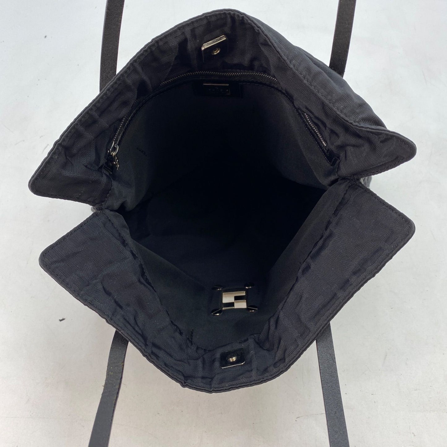 Fendi Tote Zucca Black Canvas Travel Business — view 7