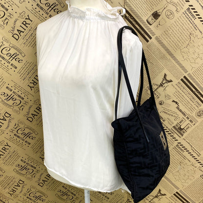 Fendi Tote Zucca Black Canvas Travel Business — view 3