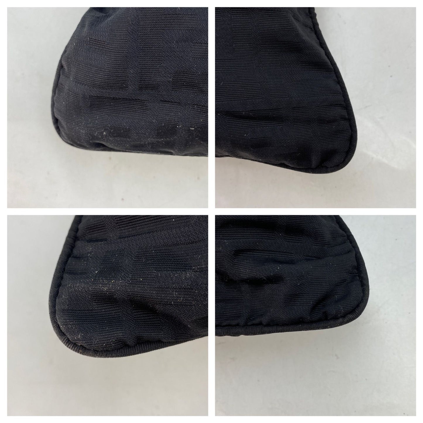 Fendi Tote Zucca Black Canvas Travel Business — view 6