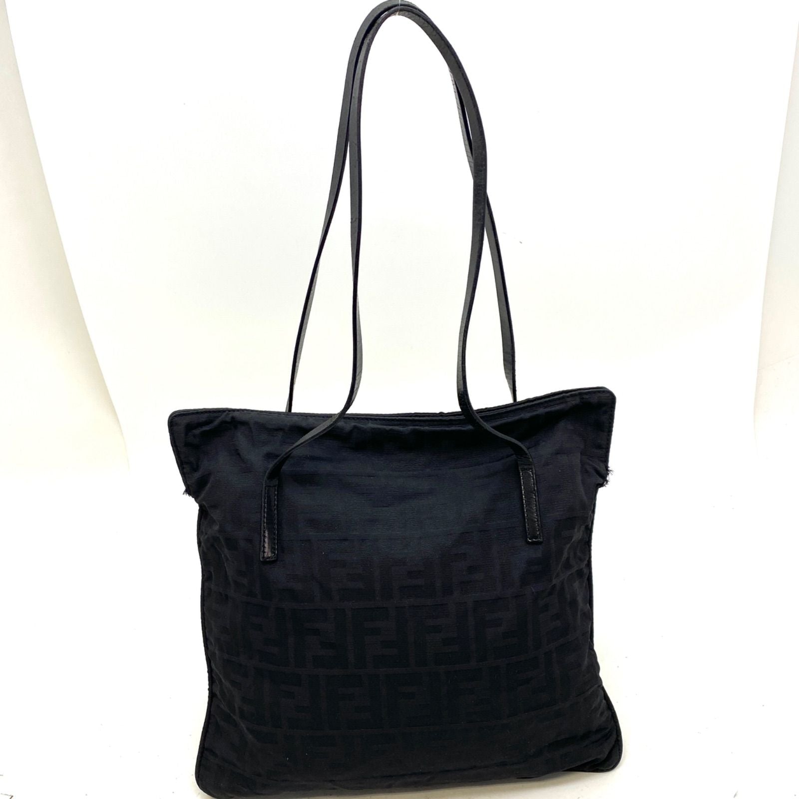 Fendi Tote Zucca Black Canvas Travel Business — view 2