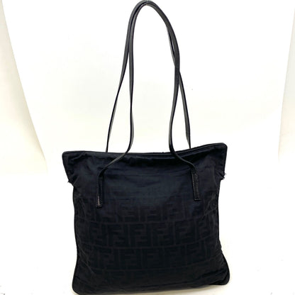 Fendi Tote Zucca Black Canvas Travel Business — view 2
