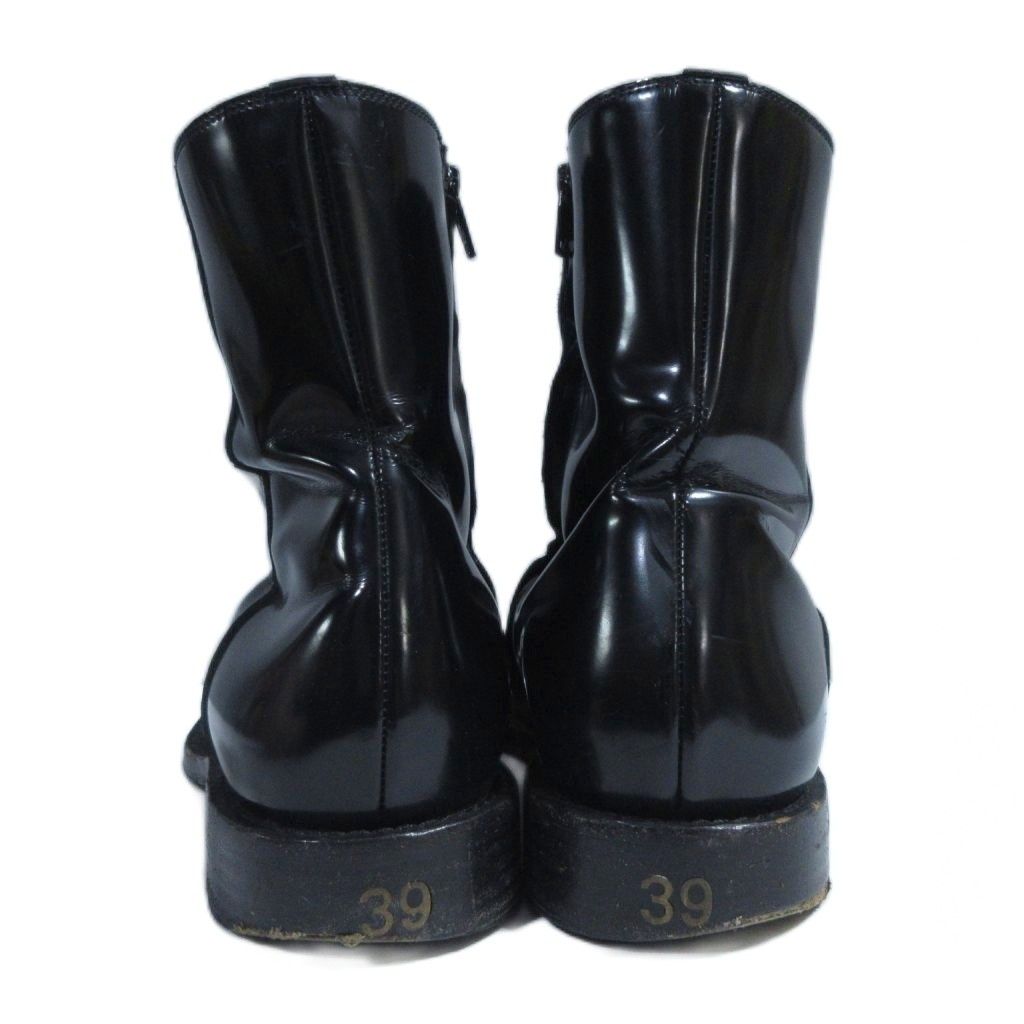 Balenciaga Rim Boots Patent Leather Square Toe 39 Black — view 4